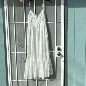 Ankle Length White Lace dress size M